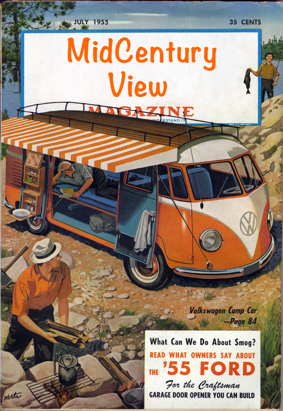 Popular Mechanics July 1955 VW Kombi MidCentury View Magazine
